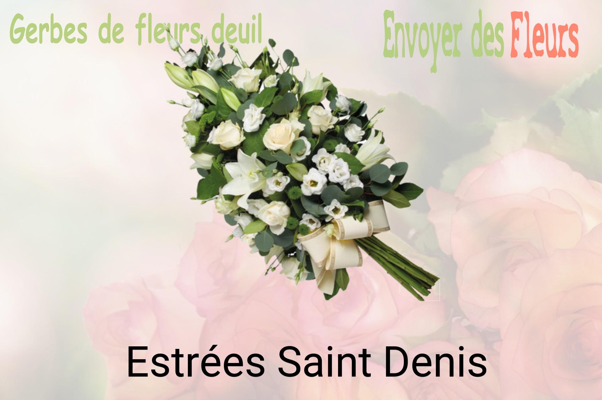 Gerbe de fleurs de deuil livrée à Estrées-Saint-Denis